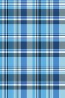Factory texture fabric plaid, household textile pattern. Fade tartan background seamless check in light and cyan colors. vector