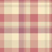 Classic plaid pattern with muted pink and beige tones. A versatile design for backgrounds, textiles, fashion, and vintage inspired projects. Cozy, warm, and inviting. vector
