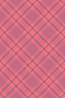 Tissue pattern check texture, grand fabric background. Scrapbook textile plaid tartan seamless in red and cyan colors. vector