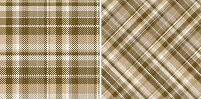 Classic plaid pattern in warm earth tones. Perfect for backgrounds, textiles, or adding a touch of rustic charm to your designs. Seamless and versatile. vector
