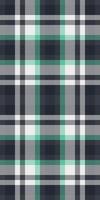 Fold plaid pattern seamless, nostalgia textile texture background. Easter check tartan fabric in dark and white colors. vector