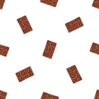 Seamless Chocolate Bar Pattern Design vector