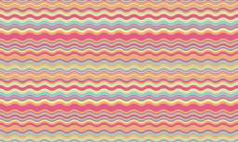 Vibrant wavy stripes in pastel hues create a cheerful, retroinspired pattern perfect for website backgrounds, textile designs, or playful branding. vector