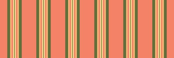 Nlow fabric lines stripe, designer textile vertical. Veat background seamless texture pattern in red and lime colors. vector