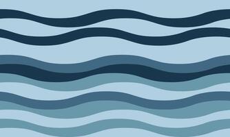 Serene abstract wave pattern in calming blues. Perfect for backgrounds, website banners, or textile designs. Evokes feelings of peace, tranquility, and the oceans rhythm. vector