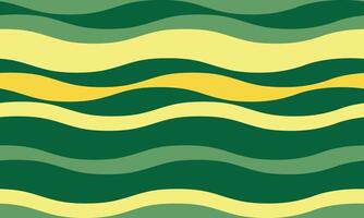 Abstract wavy stripes in calming greens and yellows create a vibrant, seamless pattern. Perfect for backgrounds, textiles, or website design, this image evokes feelings of nature and tranquility. vector