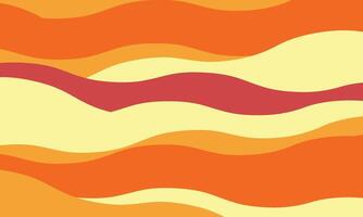 Abstract wavy background in warm, sunset hues. Perfect for websites, presentations, or social media. Evokes feelings of warmth, energy, and optimism. vector