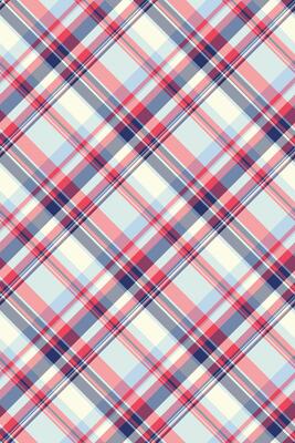 Halftone pattern fabric plaid, sixties background textile seamless. Dining room check texture tartan in red and white colors.