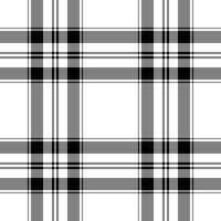 Monochrome plaid pattern. Versatile design for backgrounds, textiles, or graphics. Classic and timeless aesthetic for various creative projects. vector