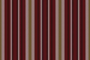 Floor pattern stripe, artwork fabric seamless background. Creation texture textile vertical lines in red and white colors. vector