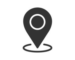 Clean, minimalist map marker icon. Symbolizes location, destination, or pinpoint accuracy. Ideal for apps, travel content, and graphic designs. vector