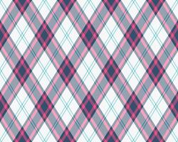 Vibrant diagonal plaid pattern in pink, gray, and blue hues on a white background. Perfect for textile designs, website backgrounds, or scrapbooking projects. vector
