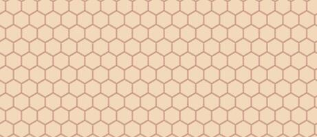 Elegant honeycomb pattern in soft peach and beige. Perfect for backgrounds, textures, or website designs. This subtle geometric design conveys order, structure, and natural beauty. vector