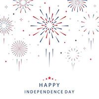 firework party for square design vector