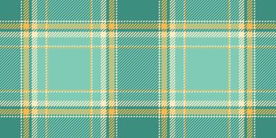 Seamless pastel teal and gold plaid pattern. Perfect for textile design, website backgrounds, or crafting projects. This cheerful, subtly textured image evokes feelings of warmth and tranquility. vector