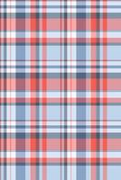 Event pattern seamless texture, thread textile check tartan. Fiber background plaid fabric in red and pastel colors. vector