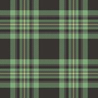 Elegant green and black plaid pattern. Perfect for textile design, apparel, or website backgrounds. This seamless texture evokes a feeling of classic style and understated sophistication. vector
