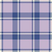 Elegant lavender and navy plaid pattern. Perfect for textile design, apparel, home decor, or website backgrounds. Subtle texture and soft color palette evoke feelings of comfort and sophistication. vector