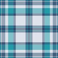 Seamless teal and gray plaid pattern. Perfect for textile design, backgrounds, and website design. This classic pattern evokes feelings of comfort and style. vector