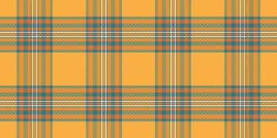 Vibrant autumnal plaid pattern in warm orange, teal, and cream tones. Perfect for textile designs, fallthemed projects, or adding a touch of rustic charm to your work. vector