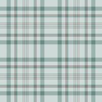 Elegant muted teal and gray plaid pattern. Perfect for textile design, fashion, home decor, and website backgrounds. Subtle texture adds sophistication. Creates a calm, classic aesthetic. vector