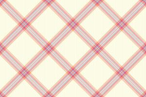 Elegant pastel plaid pattern in soft peach, pink, and blue hues on a creamy background. Ideal for textile design, website backgrounds, stationery, and crafting projects. vector