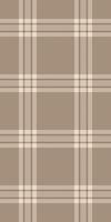 Subtle beige and brown plaid pattern. Perfect for textile design, website backgrounds, or packaging. This neutral, elegant texture evokes feelings of warmth and sophistication. vector