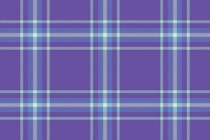 Vibrant purple and pastel plaid pattern. Ideal for textile design, fashion, backgrounds, or website graphics. This bold, geometric textile design evokes feelings of energy and style. vector