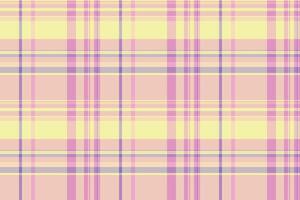 Pastel pink, yellow, and lavender plaid pattern. Perfect for backgrounds, textiles, or website design. This soft, repeating texture evokes feelings of spring, femininity, and gentle style. vector