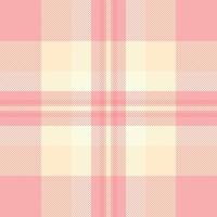 Delicate pastel pink and cream plaid pattern. Perfect for textile design, fashion, website backgrounds, or scrapbooking projects. This soft, subtle texture evokes feelings of calmness and femininity. vector