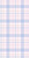 Handsome plaid background fabric, intricate tartan texture check. Arabic textile pattern seamless in white and lavender blush colors. vector