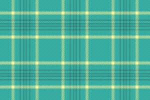 Seamless teal and pale yellow plaid pattern. Perfect for textile design, fashion, website backgrounds, or any project needing a fresh, modern, and subtly textured aesthetic. vector