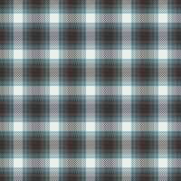 Elegant teal, gray, and white plaid pattern. Perfect for textile design, apparel, or website backgrounds. vector