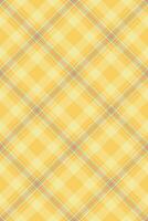 Vibrant yellow plaid pattern, perfect for textile design, website backgrounds, or packaging. This cheerful, seamless texture evokes feelings of warmth and optimism. vector