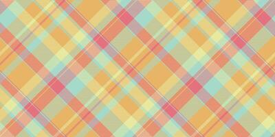 Display background fabric seamless, geometric textile pattern plaid. Tracery check tartan texture in amber and light colors. vector