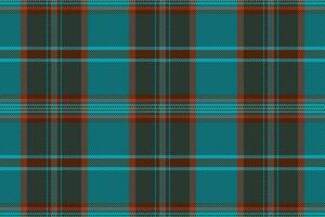 Vibrant teal and brown plaid pattern. Ideal for textile designs, website backgrounds, or fashion projects. This seamless texture offers a sophisticated yet rustic feel, evoking warmth and tradition. vector