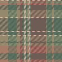 Elegant earthtoned plaid pattern. Perfect for textile design, fashion, or autumnal themed projects. This seamless texture evokes a sense of warmth and rustic charm. vector