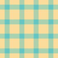Vibrant pastel teal and beige plaid pattern. Perfect for textile design, website backgrounds, or playful branding. This cheerful, seamless texture evokes feelings of summer, freshness, and optimism. vector