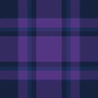 Elegant purple and navy plaid pattern. Perfect for textile design, fashion, website backgrounds, or autumnal themed projects. This sophisticated texture evokes feelings of warmth and tradition. vector
