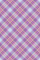 Pano background pattern, argyle tartan textile texture. Bedding seamless plaid fabric check in violet and pink colors. vector