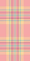 Pastel pink and yellow plaid pattern. Perfect for textile design, website backgrounds, or crafting projects. This soft, subtle texture evokes feelings of warmth and serenity. vector