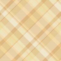 Elegant cream and beige diagonal plaid pattern. Subtle texture adds depth. Perfect for textile designs, website backgrounds, or packaging. Evokes feelings of warmth and sophistication. vector