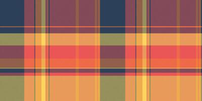 Greeting card fabric textile , display check tartan plaid. Bedding pattern texture background seamless in red and blue colors. vector