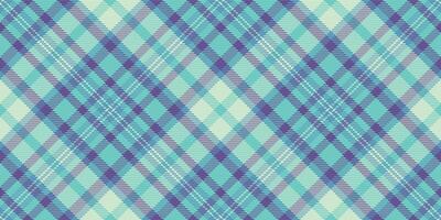 Seamless pastel teal and purple plaid pattern. Perfect for textile design, fashion, wrapping paper, or website backgrounds. This vibrant yet calming design evokes feelings of serenity and style. vector