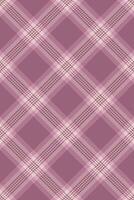 Proud check tartan fabric, front texture plaid pattern. Hounds background textile seamless in pink and pastel colors. vector