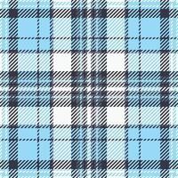 Stylish blue and white plaid pattern. Perfect for textile design, fashion, or website backgrounds. This seamless texture evokes a sense of classic style and timeless elegance. vector