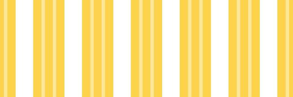 Trendy lines stripe textile, geometry pattern background . Ghildren vertical seamless texture fabric in yellow and white colors. vector