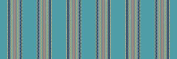 Rlothes fabric lines seamless, rectangle vertical stripe pattern. Cough background textile texture in cyan and orange colors. vector