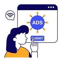 design of ad network vector