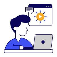 Modern design of web videos vector